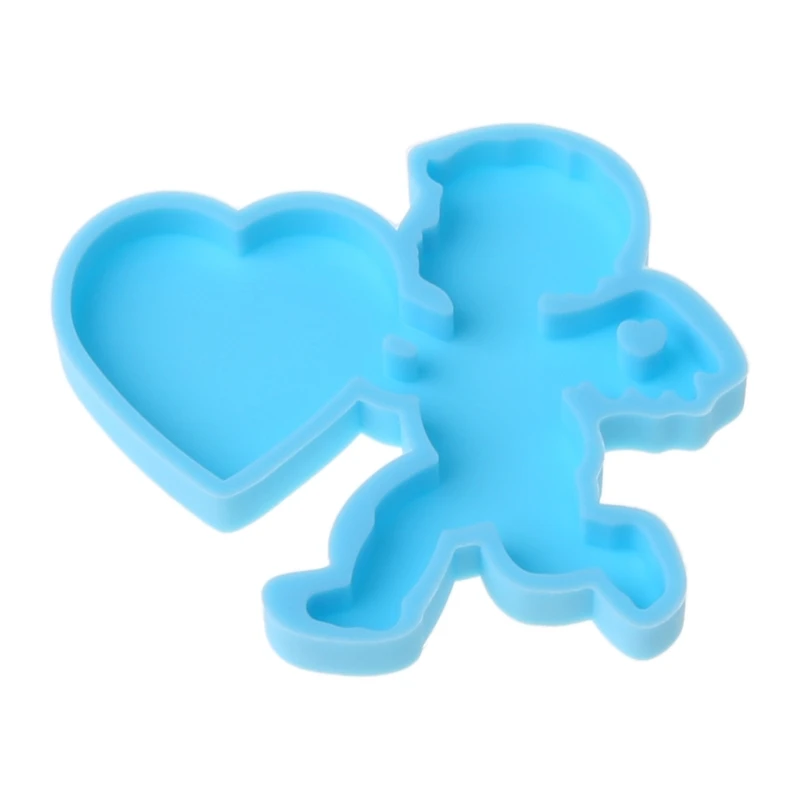 

Epoxy Resin Mold Love Heart Keychain Casting Silicone Mould DIY Crafts Plaster Soap Jewelry Pendant Making Tool F2TD