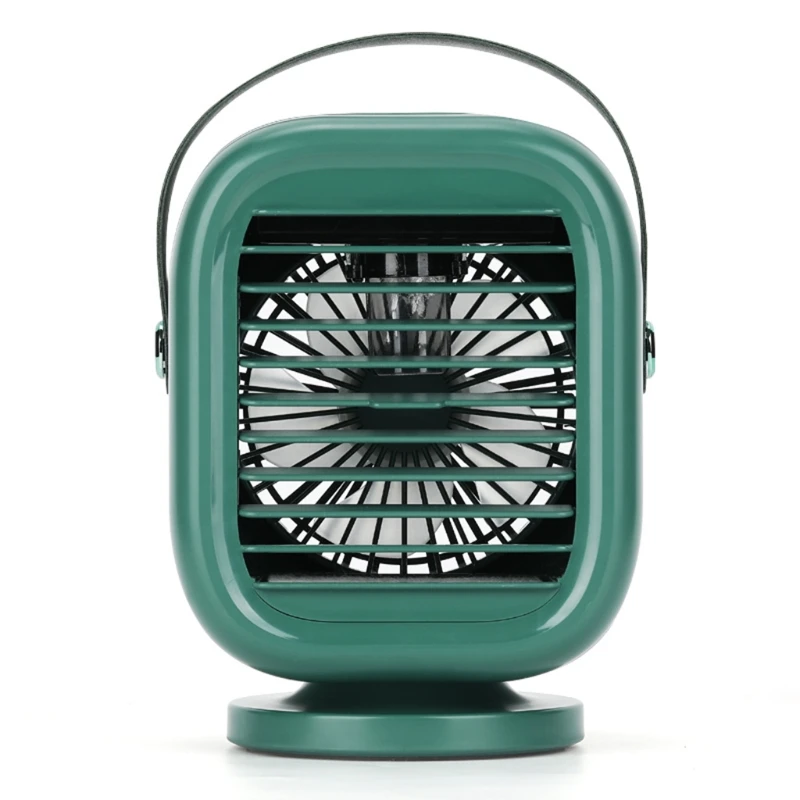 

120 Degree Rotation Air Conditioner Fan Rechargeable USB Cordless Air Cooler Fan R2JF
