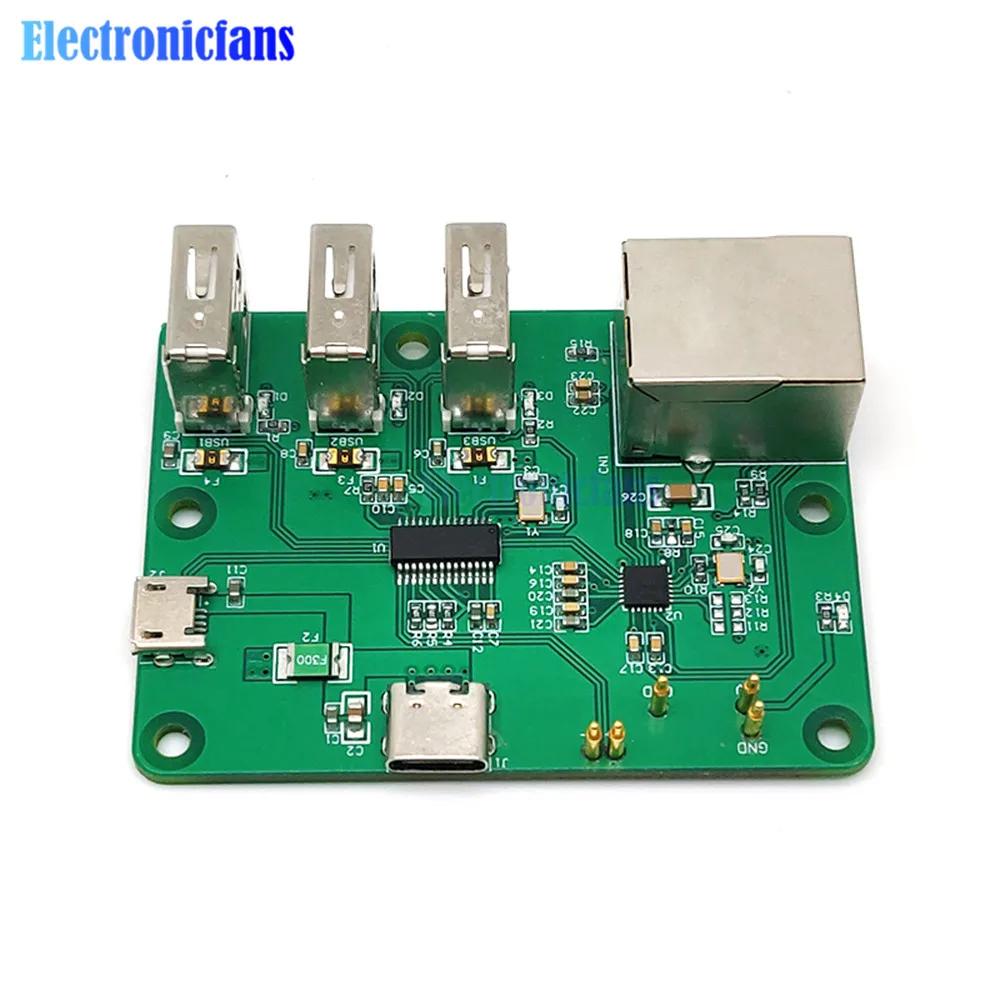 Плата расширения для сетевого концентратора Raspberry Pi Zero модуль с USB на Ethernet порт