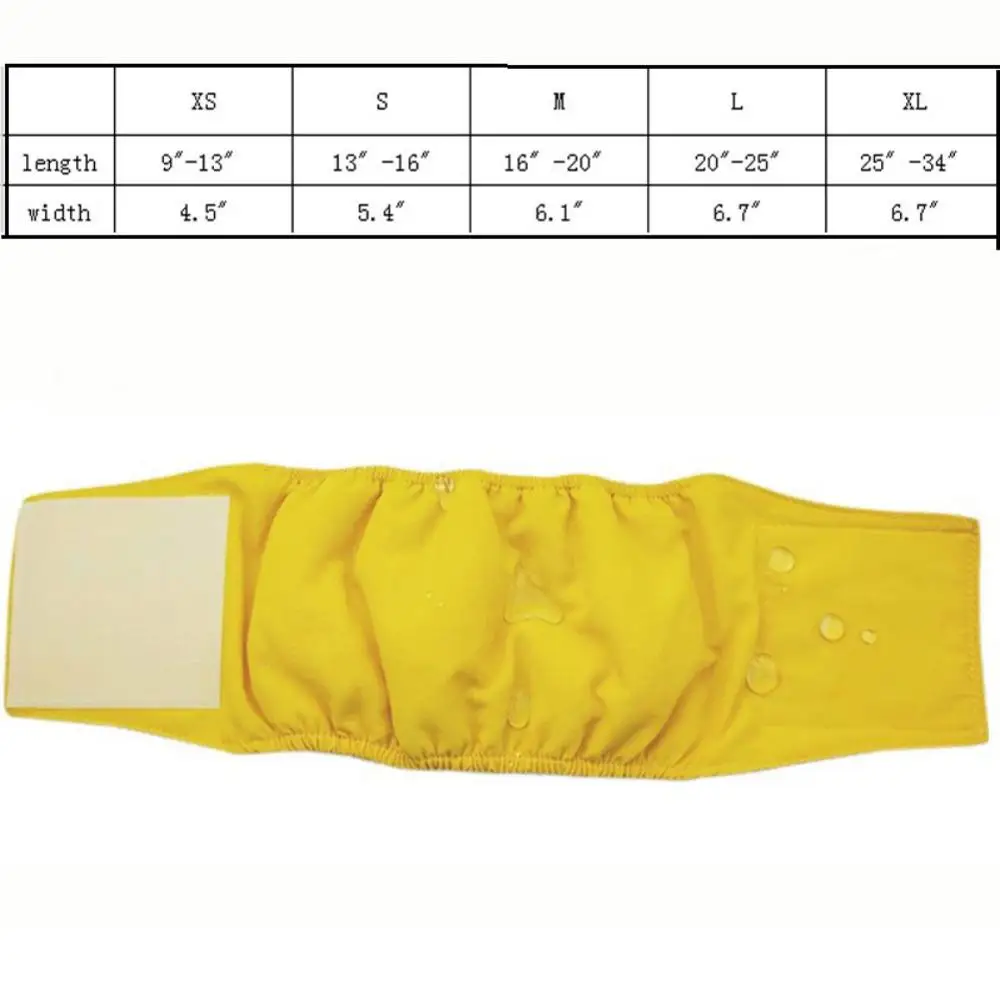 Многоразовые подгузники для собак водонепроницаемый ремешок щенков удобные и