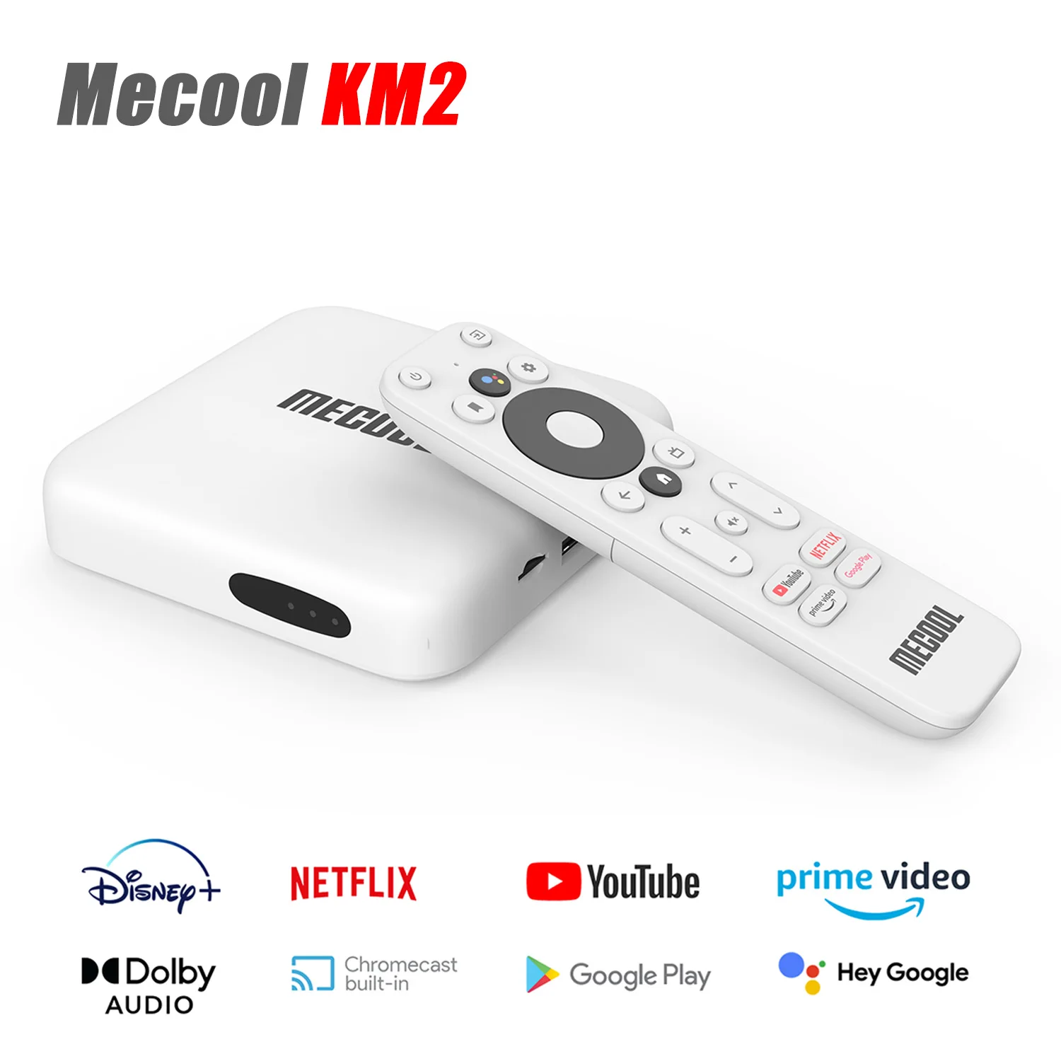 ТВ приставка Mecool KM2 Netflix, 4K, Android 10,0, Amlogic S905X2, 2 Гб DDR4, 8 ГБ, SPDIF, Ethernet, Wi Fi, первоклассное видео, HDR, 10 диджеров, ТВ приставка L1