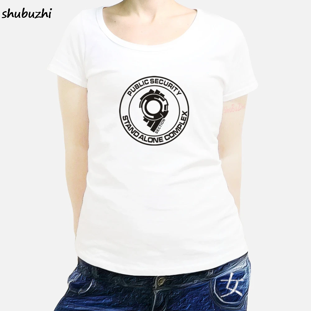 Женская футболка Ghost In The Shell Section 9 Distressed модная повседневная Hanko Robotics SAC