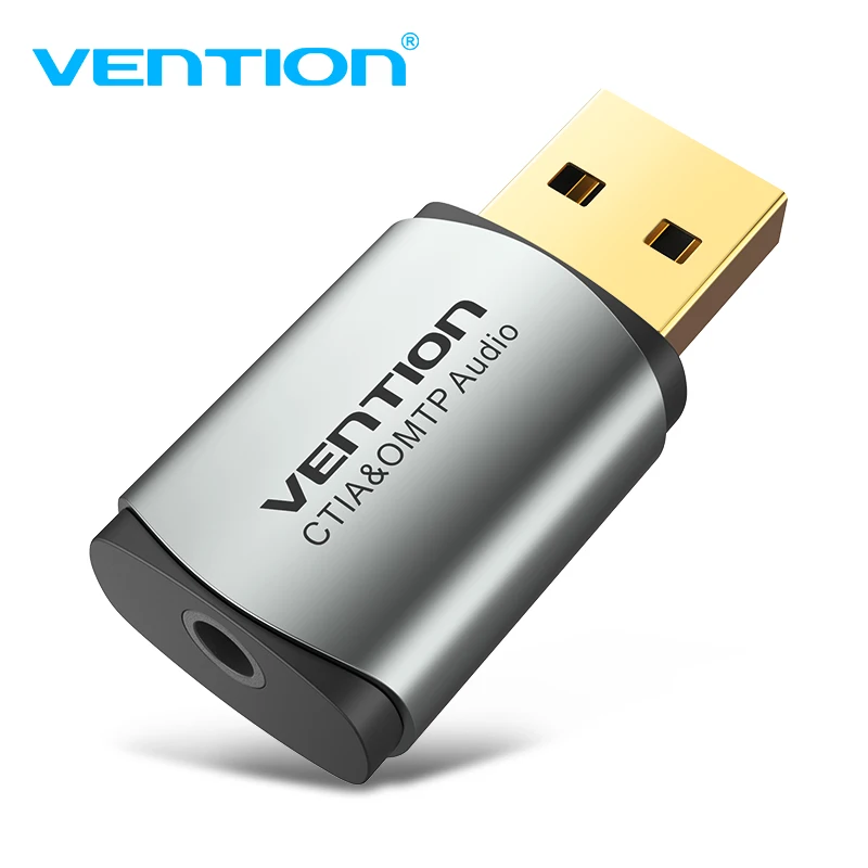 Звуковая карта Vention USB внешний звуковой интерфейс адаптер 3 5 мм для ноутбука PS4