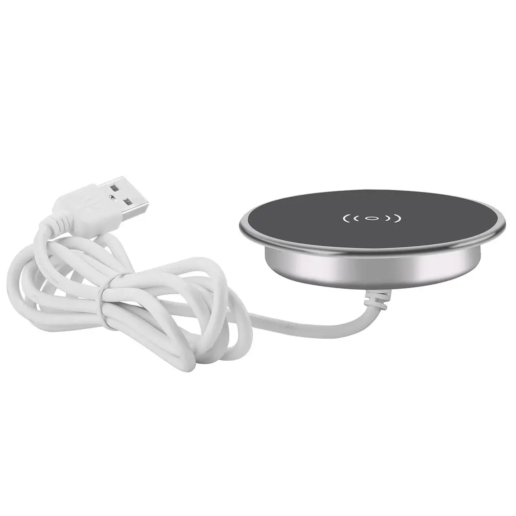 

Fast Wireless Charger Built in Desktop Furniture Embedded Table Office Wireless Charger For iPhone Samsung S20 Xiaomi mi9 Huawei