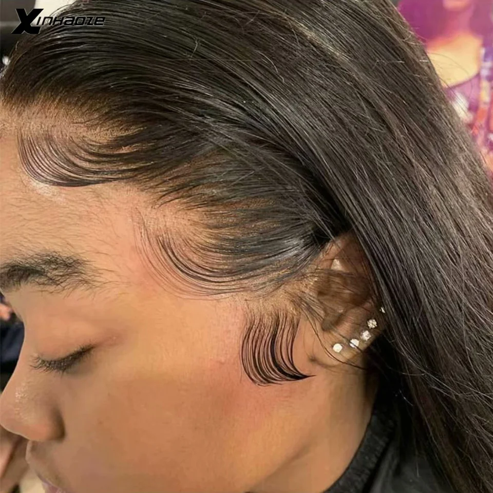 Полностью кружевные парики без клея предварительно выщипанные натуральные