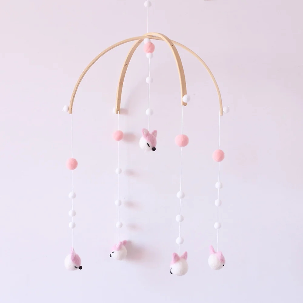 Детские погремушки милый мультфильм мобильная детская кроватка деревянная