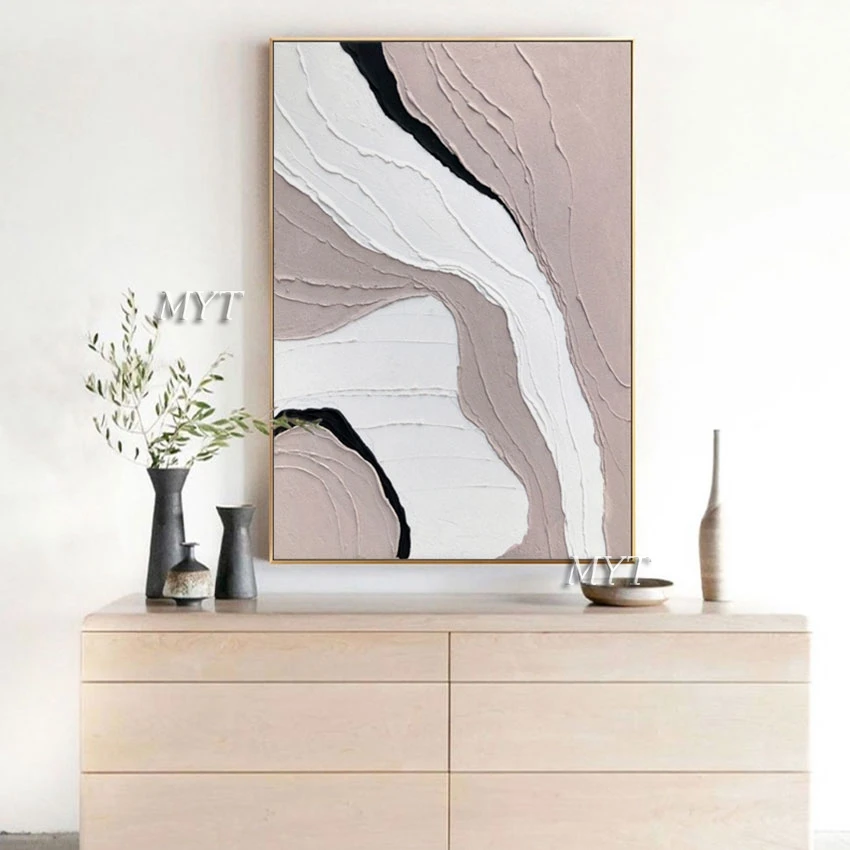 Новейший нож ручной работы текстурированная Толстая картина маслом на стену