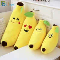 kawaii fruits yellow banana plush stuffed toys soft banana pillow cushion for home bed decor funny baby kids birthday gifts