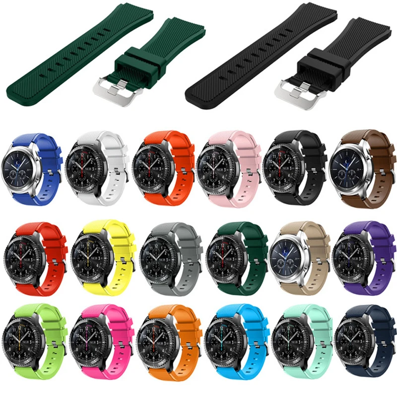 Ремешок для часов 22 мм спортивный силиконовый ремешок Samsung Gear S3 классический/Frontier