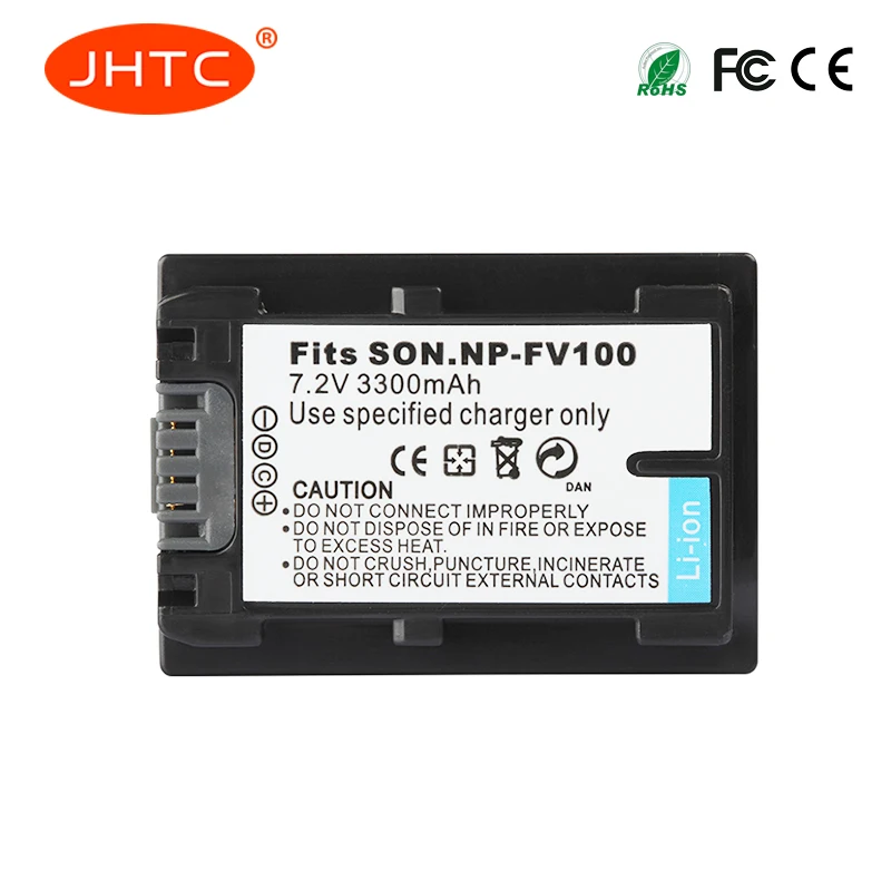 Аккумулятор NP FV100 для камеры sony DCR-DVD103 XR100 HDR-XR550/E HDR-XR350/E HDR-XR150/E NPFV100 3300mah литий-ионный аккумулятор
