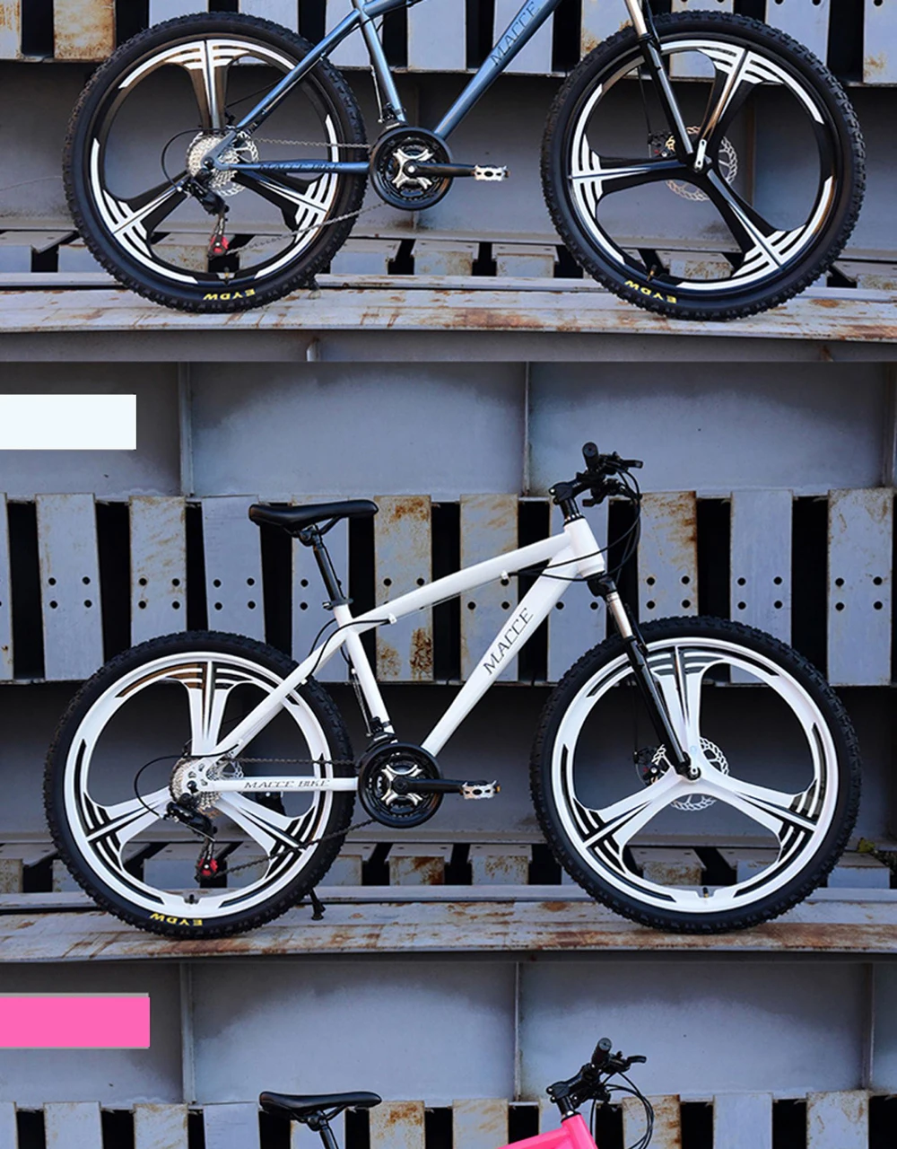 Горный велосипед MTB 21/24/27 Скорость двойной дисковый тормоз 2426 дюймов и студенток одного колеса переменной Скорость велосипеда