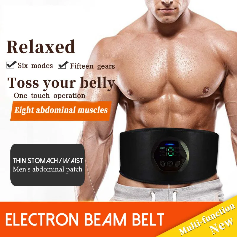 

Ems стимулятор мышц живота тренировочный тренажер для живота Usb подключение Abs фитнес оборудование тренировочный электростимулятор для мышц...