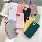 Матовый Силиконовый чехол для телефона iPhone 11 Pro Max X XS XR 6S 6 7 8 Plus SE 2020, чехол карамельных цветов, мягкий чехол-накладка