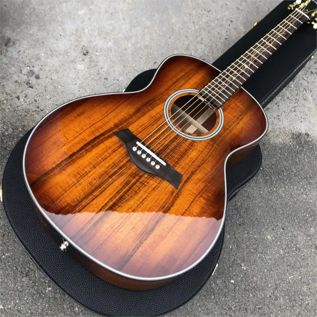 Высококачественная акустическая гитара koa wood K24 41 дюйм Chaylor k24ce Solid электрическая