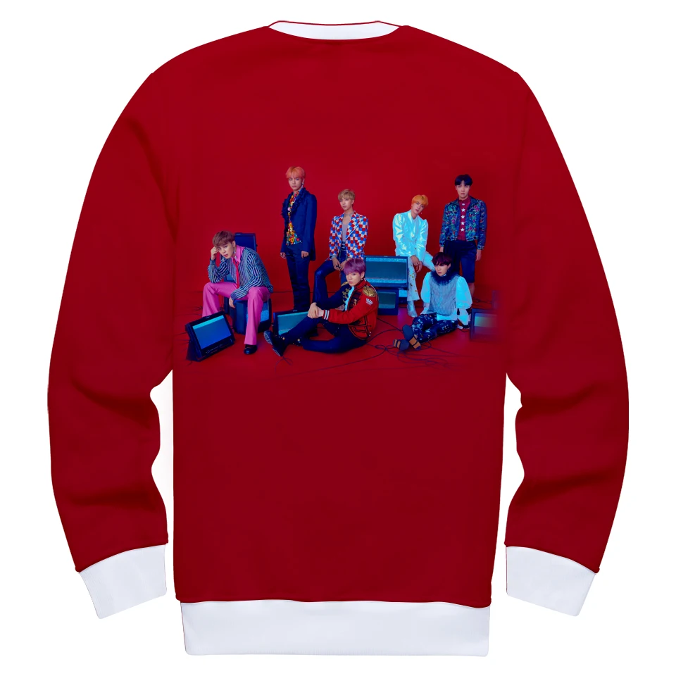 Frdum Tommee Love Yourself ответ 3D kpop женщины Bangtan мальчики Толстовка Осень и зима хит хоп harajuku Корейская повседневная одежда