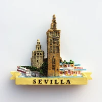 qiqipp la giralda the bell tower of seville cathedral in spain is a magnet refrigerator sticker for souvenir crafts