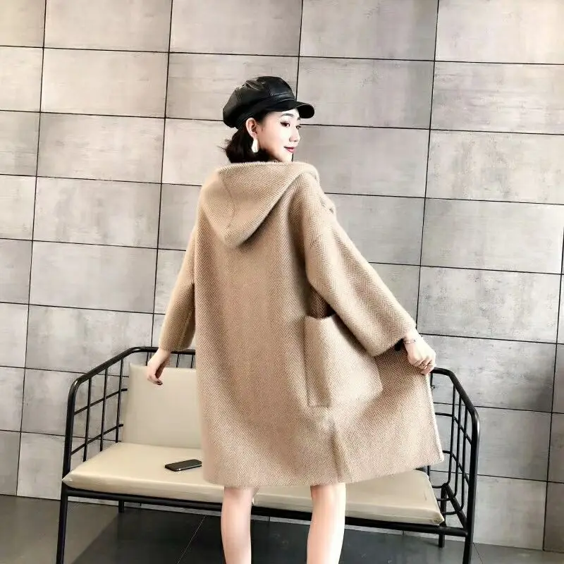 Осенне-зимнее женское пальто 2019 повседневные однотонные куртки блейзеры женские