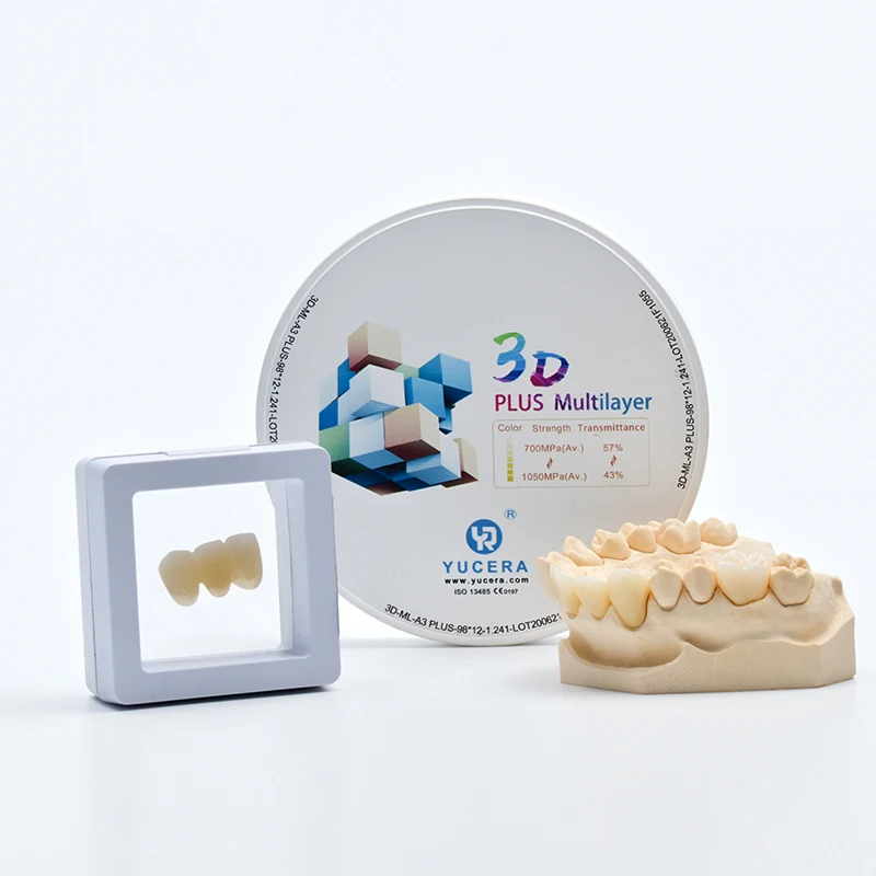 3d Plus Muiltilayer Bd Pleurx And Apex Locator 98 12mm Open System Dental Zirconia Blocks Cadcam  For Dental Laboratory Machine