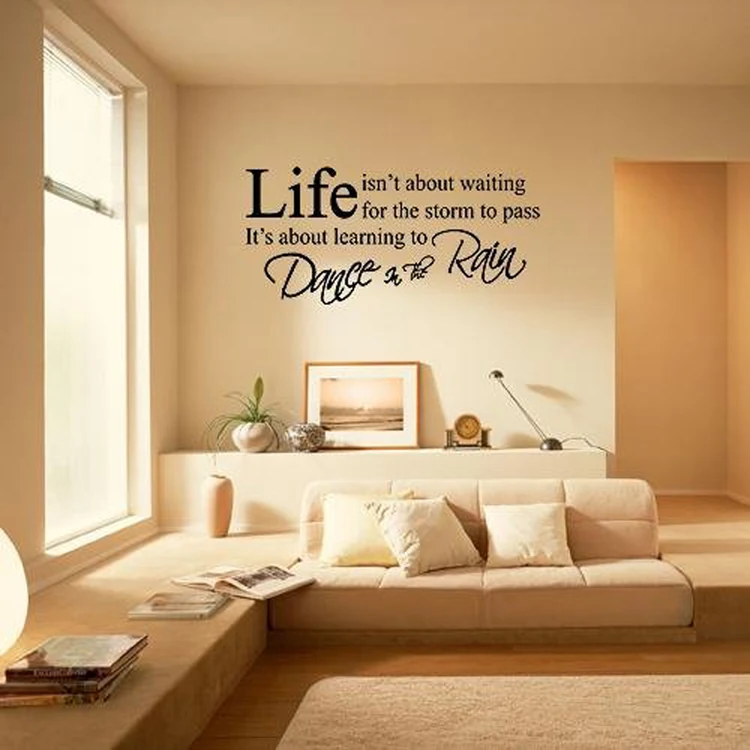 

Fashion English Letters Living Room Bedroom Wall Stickers Color Black Home Decoration Dropshipping HG-WS-1566
