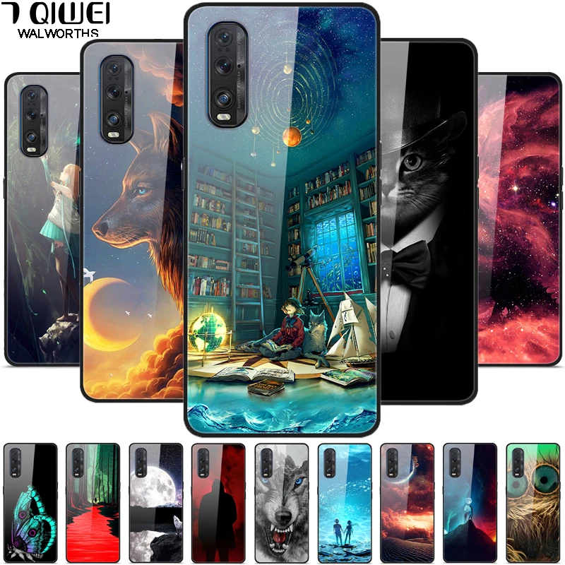 Чехол из закаленного стекла для телефона OPPO Find X2 жесткий чехол Pro FindX2|Бамперы| |