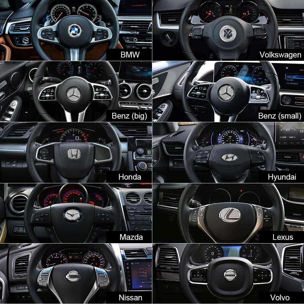 Наклейка на руль Стразы декоративная наклейка для Nissan Benz Toyota Honda VW Volvo Lexus Hyundai Mazda
