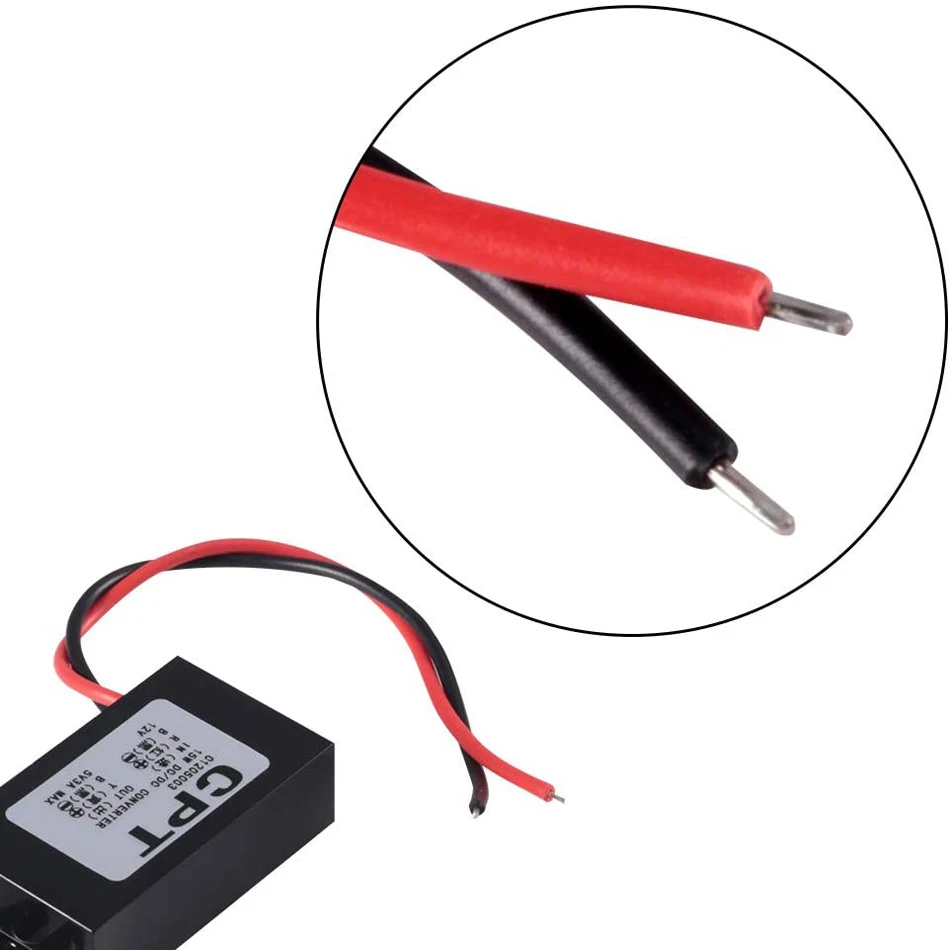 DC 12V to 5V 3A двойной микро порт USB преобразователь напряжения понижающий регулятор