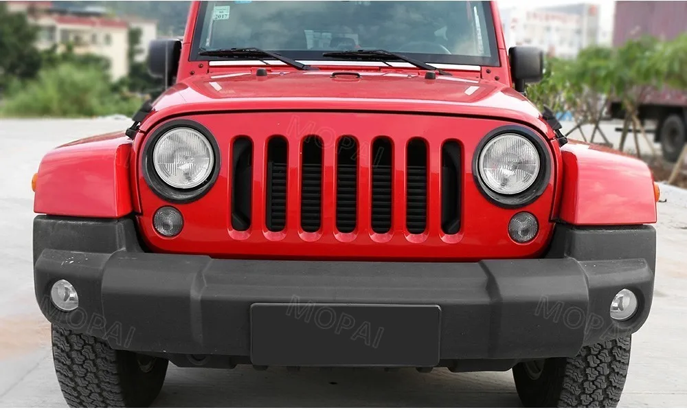 MOPAI колпаки для Jeep Wrangler JK 2007+ Автомобильная передняя фара, декоративные наклейки для Jeep Wrangler, автомобильные аксессуары