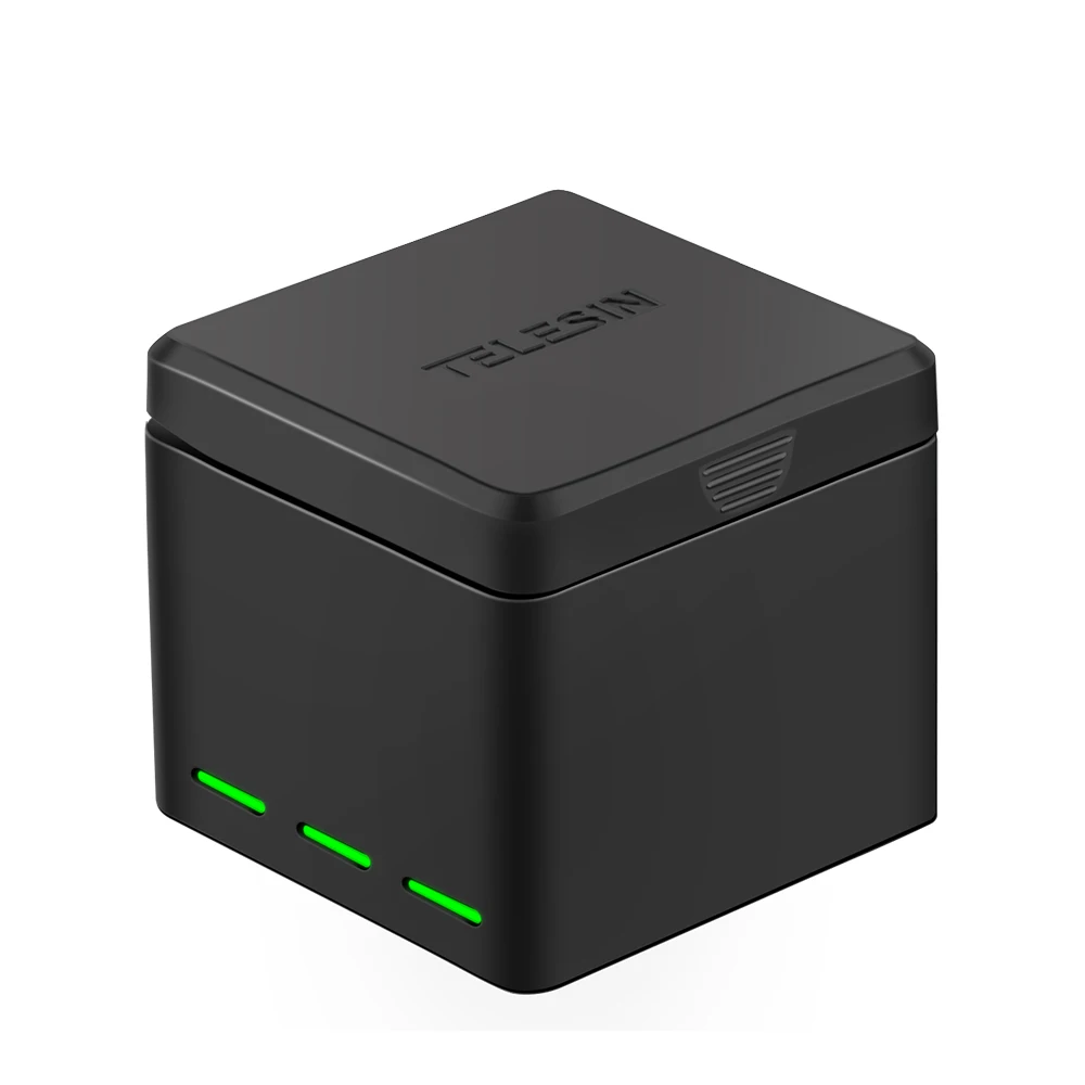 Телесин 2 шт Батарея + 3 слота Смарт Зарядное устройство карты памяти коробка для