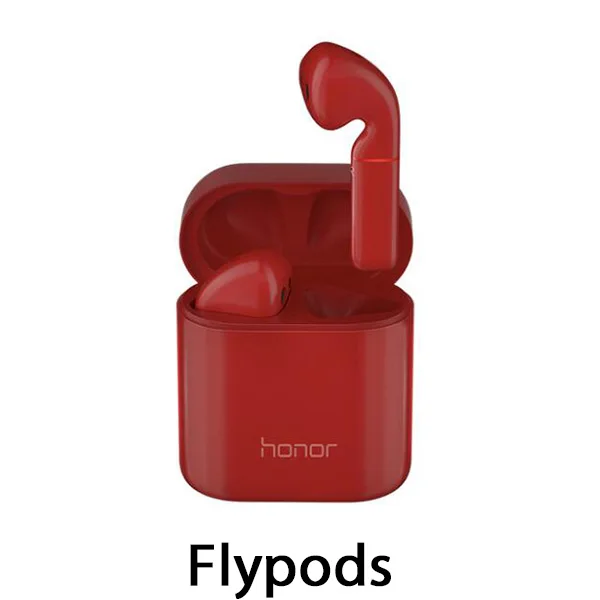 FlyPods Red HUAWEI honor Flypods Pro беспроводной honor flypods наушники Bluetooth Тип C гарнитура с микрофоном Музыка сенсорный двойной кран Contr - Цвет: FlyPods Red
