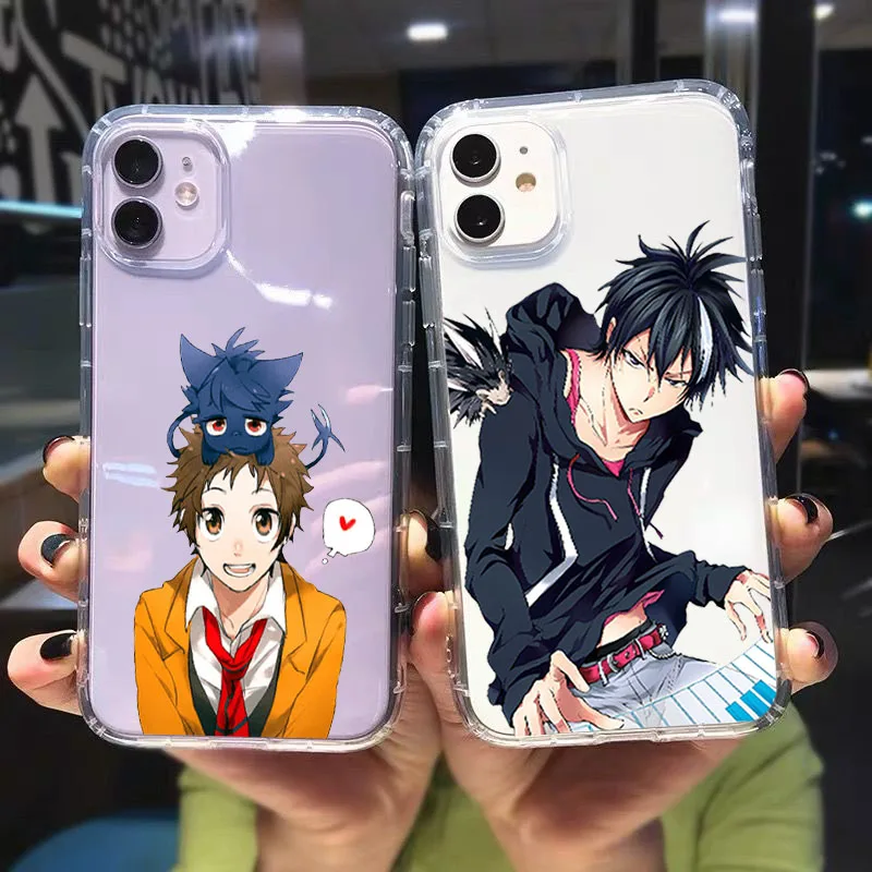 Мягкий Силиконовый ТПУ чехол для телефона Servamp Kuro Kun iPhone 13 11 Pro Max 12 mini X XR XS MAX 6S 7 8 Plus