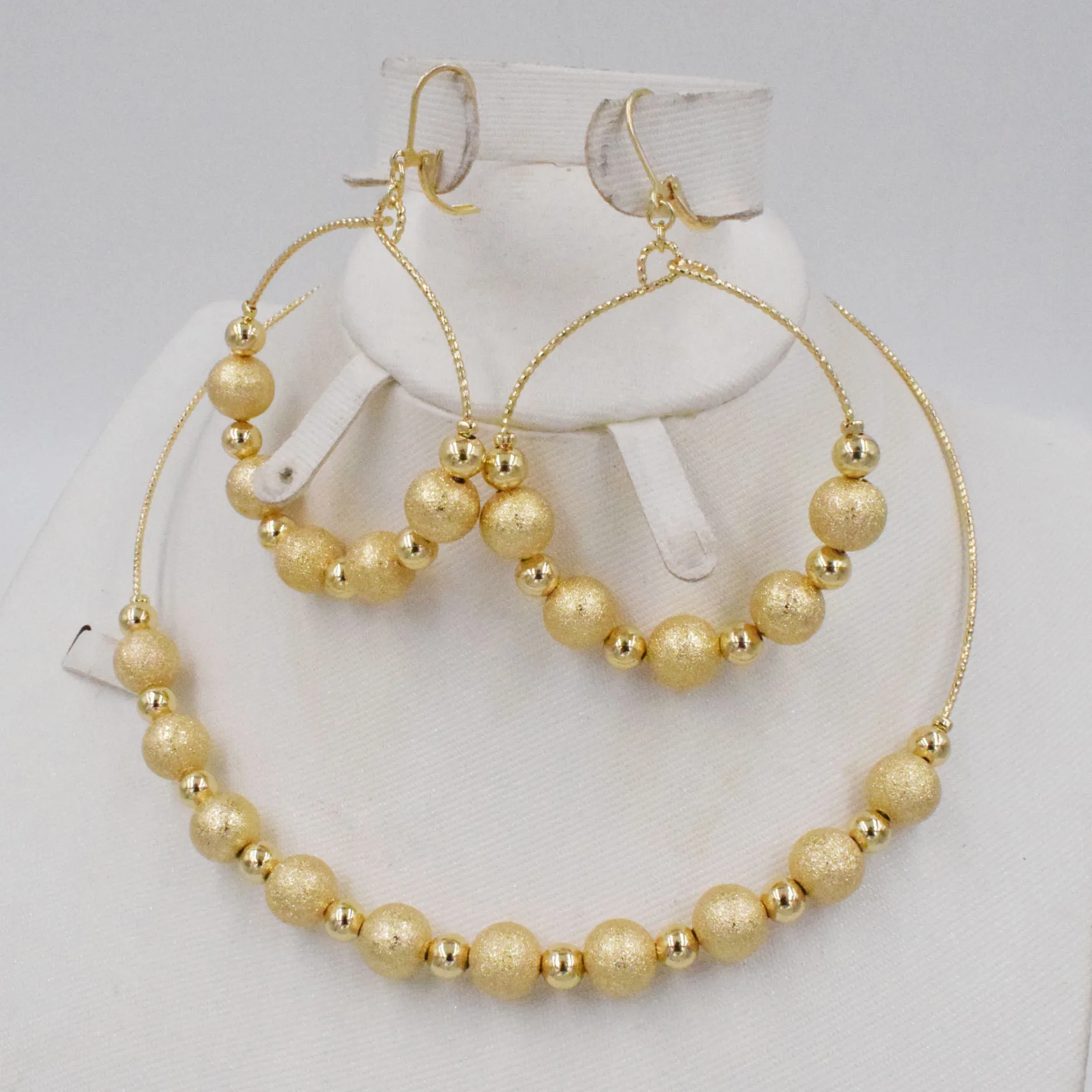 2021 новый высококачественный модный комплект ювелирных изделий из Дубая золотого