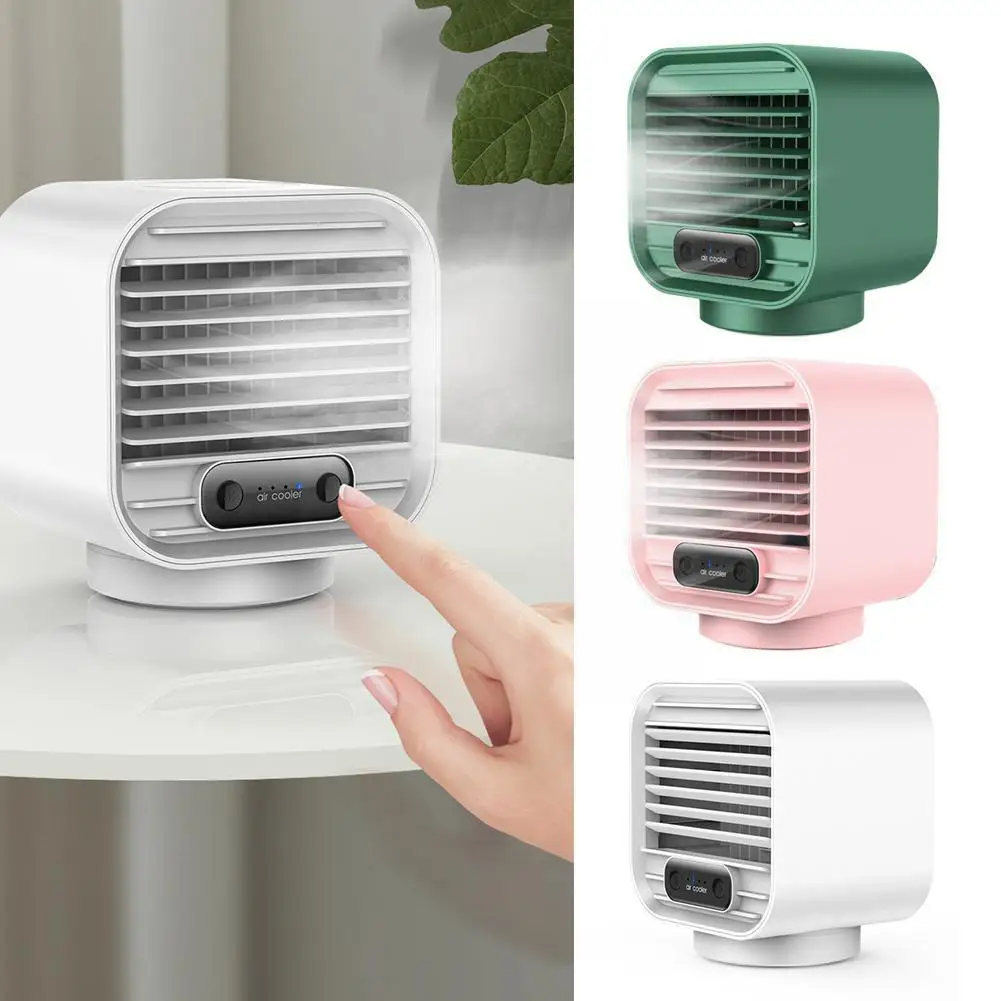 

1pcs Portable Air Cooler Fan Mini Usb Rechargeable Air Conditioner Desktop Air Cooling Fan Humidifier Purifier For Office B L7K3
