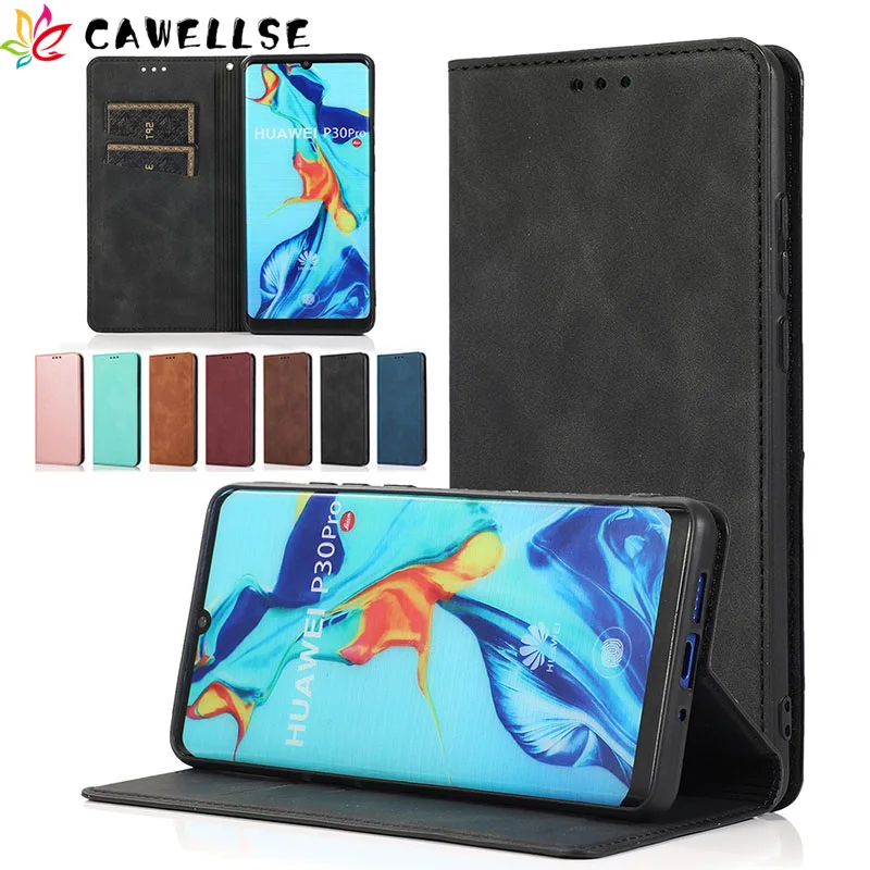 

Magnetic Leather Case for Huawei Mate 30 20 10 Wallet Card Slot Flip Phone Cover P40 P30 P20 Pro Lite Kickstand Shell Funda Capa