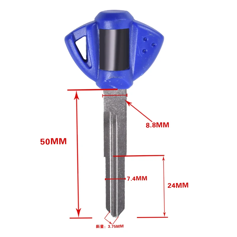 Мотоцикл Uncut заготовка режущего полотна для ключа левый и правый двойной слот Suzuki