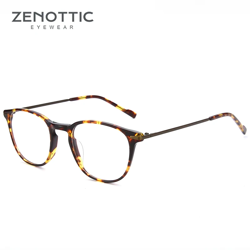 

ZENOTTIC Vintage Prescription Glasses Unisex Optical Myopia Hyperopia Eyeglasses Frame Women Men Photochromic Eyewear