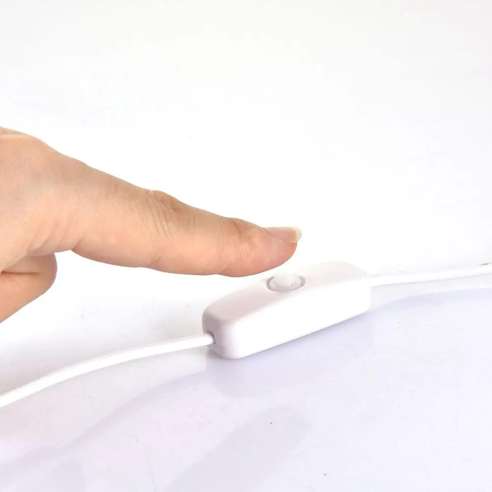 

5V Makeup Mirror Light USB Charging 10LED String Dressing Bathrooms Table Mirror Bulb Lamp With Double-sided Tape Diy Wall Lamp