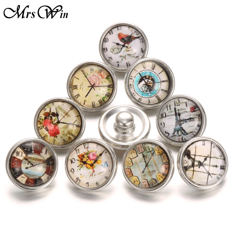 10 шт./лот оптовая продажа 12 мм стеклянные кнопки ювелирные изделия подходят для