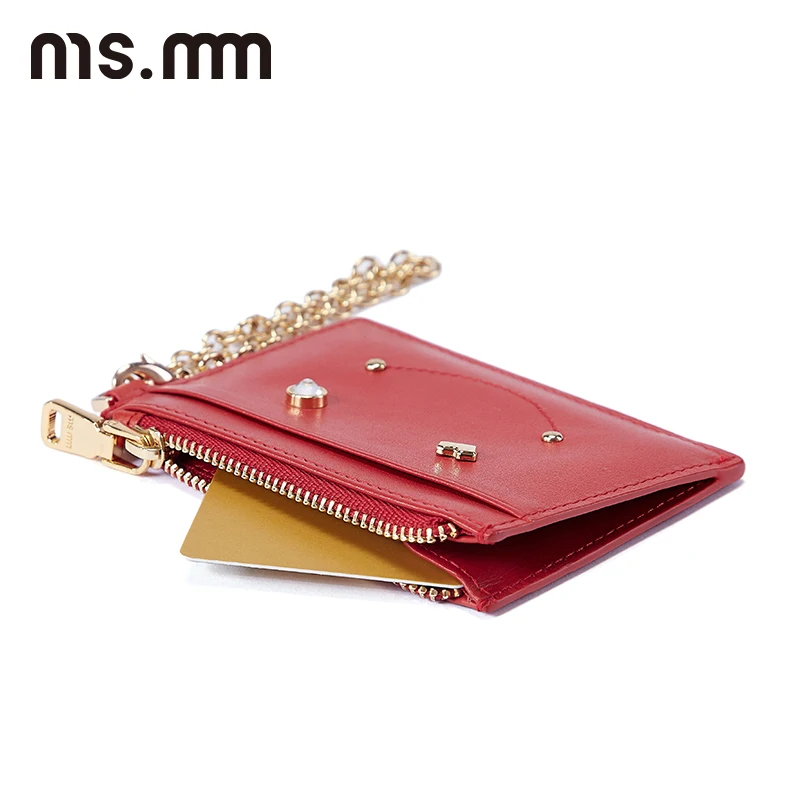 Ms. MM кошелек из натуральной кожи с бриллиантами модный держатель для карт