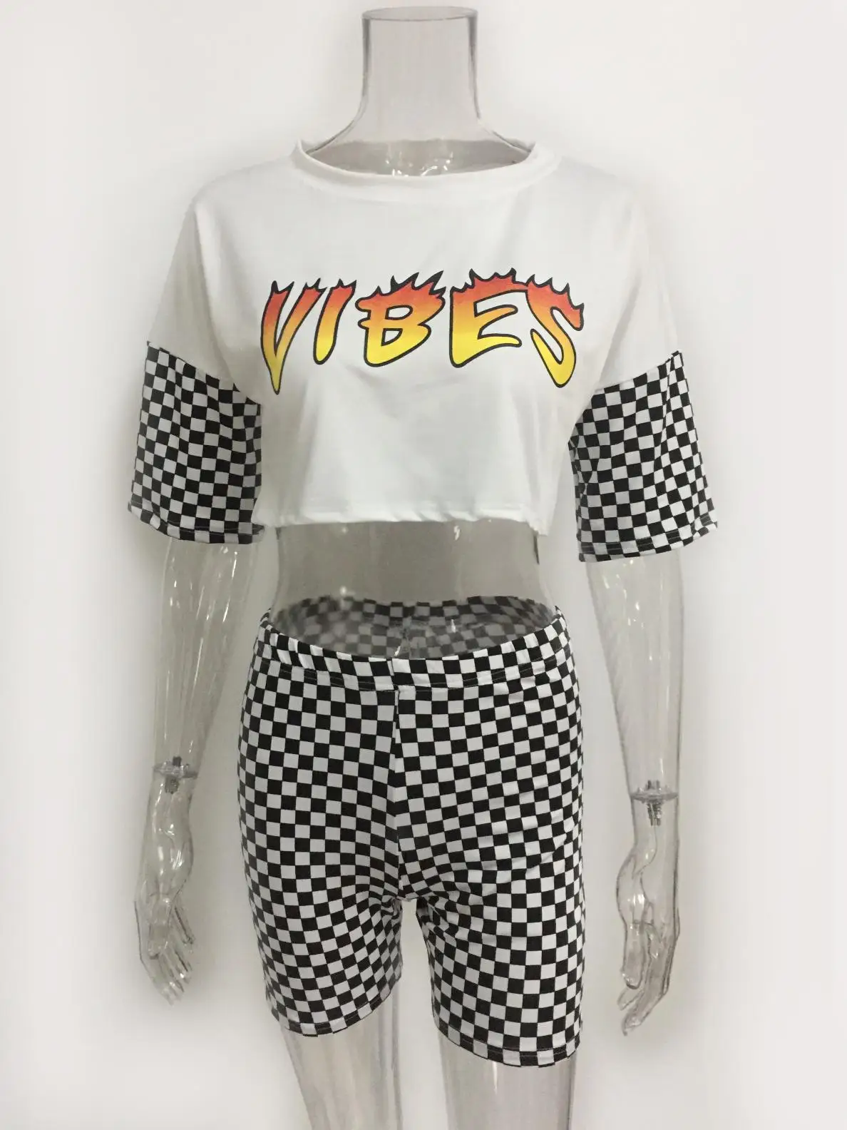 

Grid 2020 New Design Fashion Hot Sale Suit Set Women Tracksuit Two-piece Style Outfit Sweatshirt Sport Wear