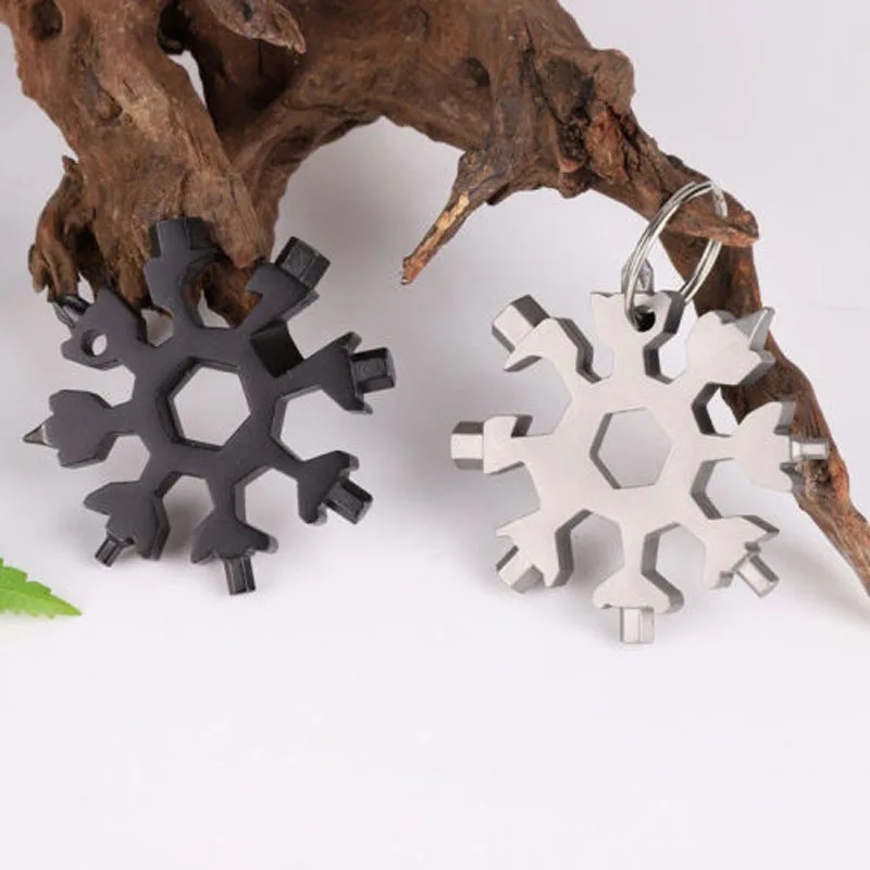 

18 In 1multi-function Tool Snowflake Shape Flat Cross Head Screwdriver Stainless Steel Durable Convenient