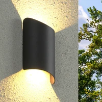 10w outdoor led wall sconce light fixture waterproof updown lamp courtyard gate