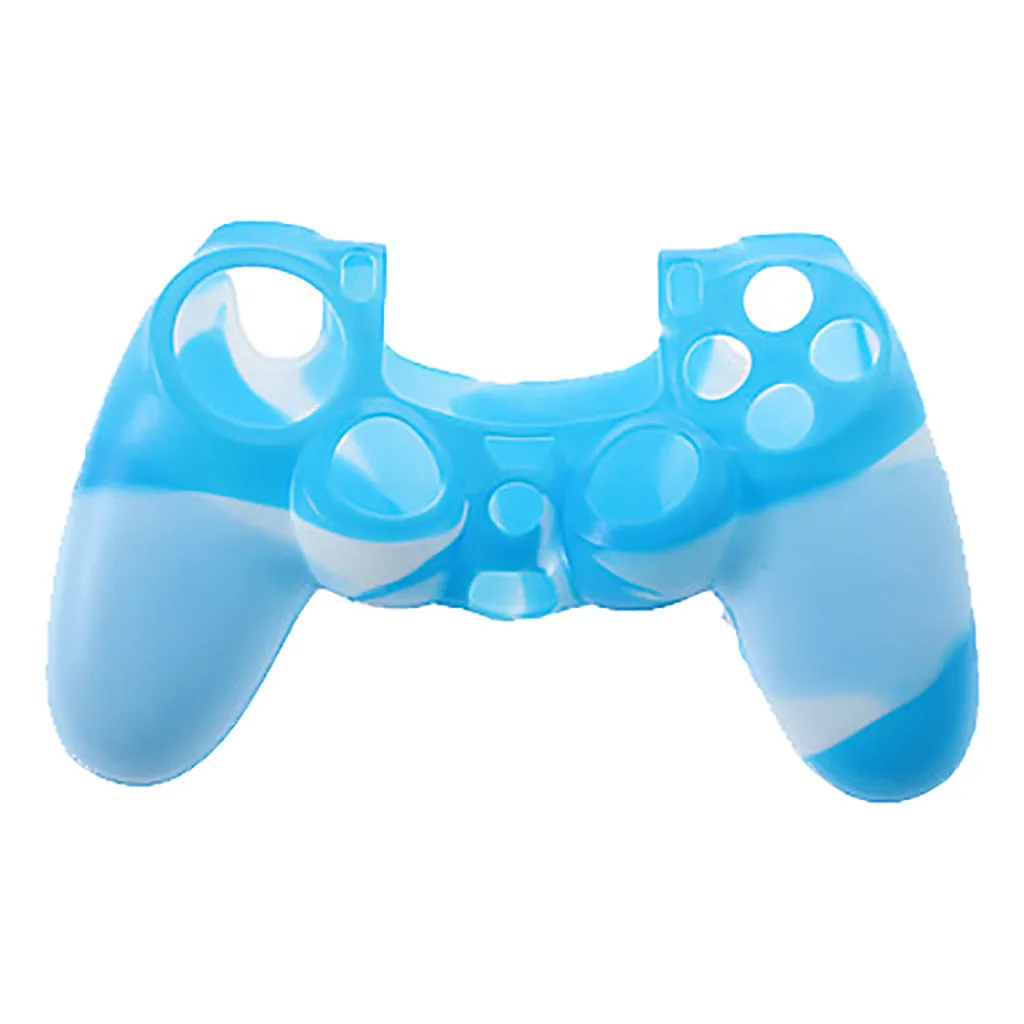 H Силиконовый резиновый чехол для playstation 4 PS4 беспроводной контроллер игровые аксессуары Чехлы - Цвет: H