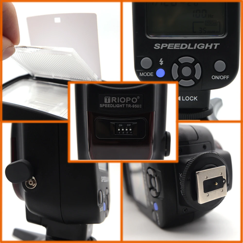 Triopo TR 950II вспышка светильник Speedlite Универсальный 2 4G Беспроводная передача для Nikon