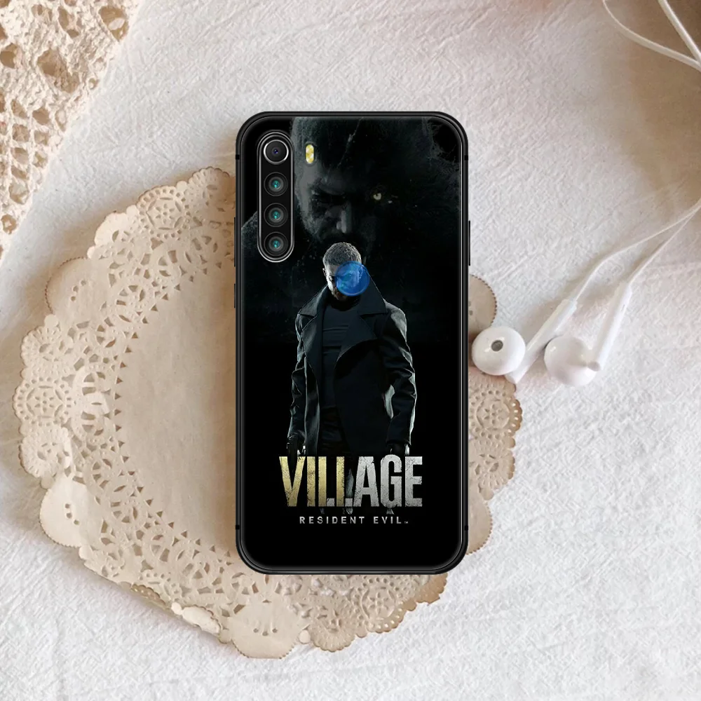 

Evil Village Game Phone Case For XIAOMI Redmi Note 5 7 8 T 9 6A 7A 8A 9S K 20 30 Pro black Shell Painting Cell Tpu Etui 3D Prime