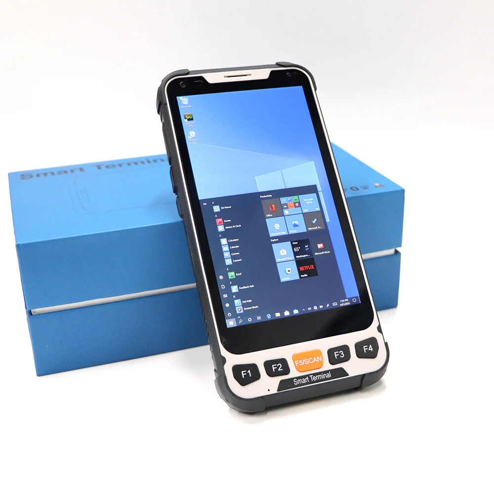 Промышленный мобильный компьютер Cherry Trail Z8350 5 дюйма 4 Гб + 64 ГБ IP67 смартфон Windows