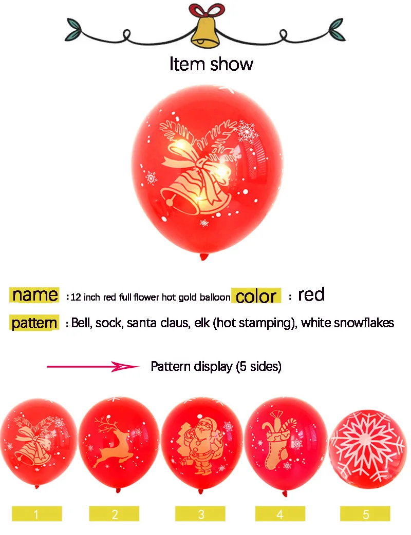 50 шт. красные и зеленые латексные воздушные шары 12 дюймов | Дом сад