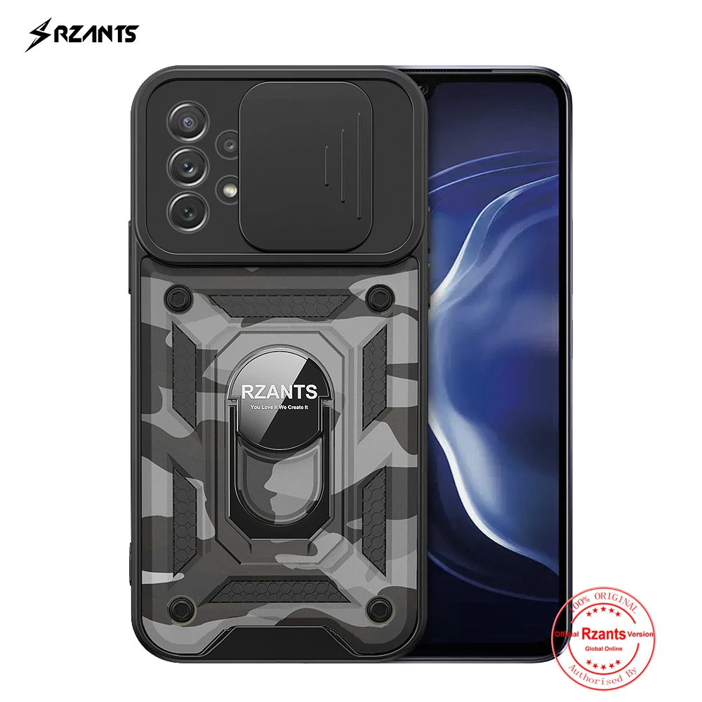 

Rzants For Samsung Galaxy A72 A52 A51 A71 A32 4G 5G Case [Jungle tank] Military Camouflage Ring Holder Lens Protection Casing