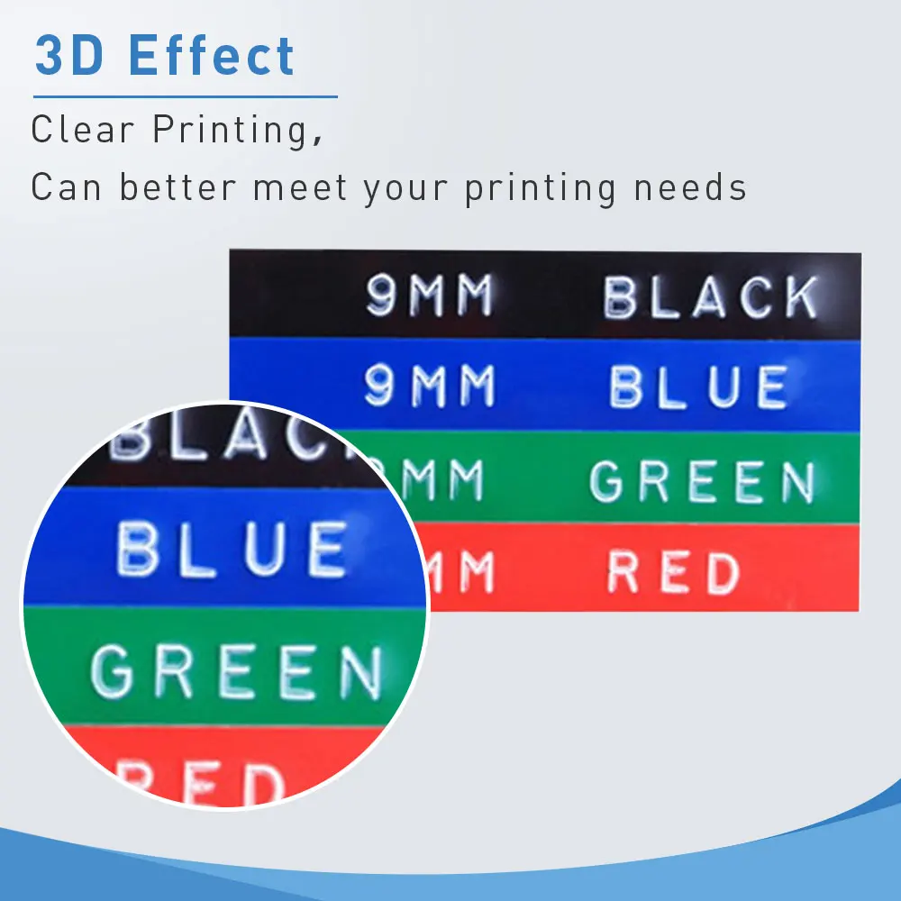 Labelwell 1PK дерево черный 9 мм 3D лента с тиснением/ПВХ запечатанных лент совместимый