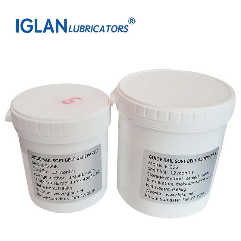 Специальный эпоксидный клей Iglan 1:2 для направляющего мягкого ремня термостойкий