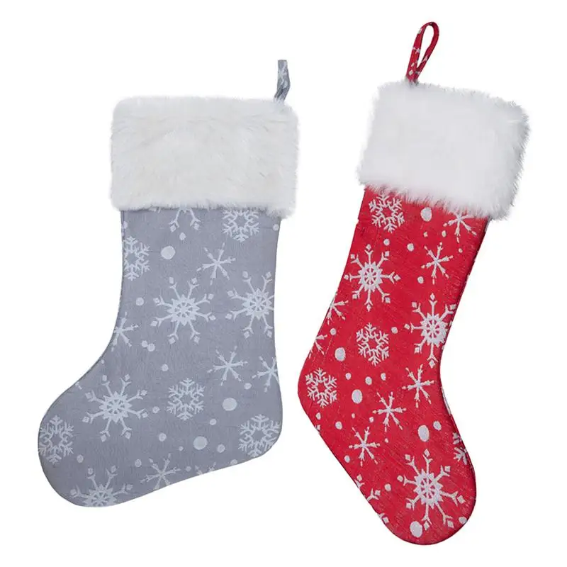 2 шт. рождественские креативные чулки носки в простом стиле милые для